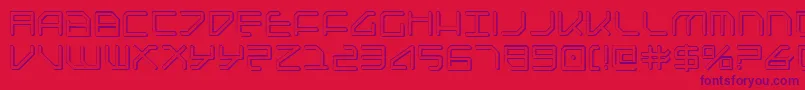 Шрифт Federapoliss – фиолетовые шрифты на красном фоне