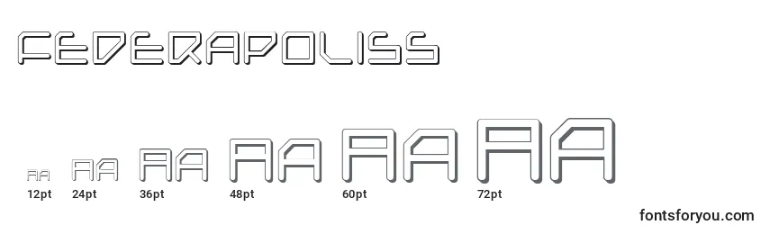 Tailles de police Federapoliss