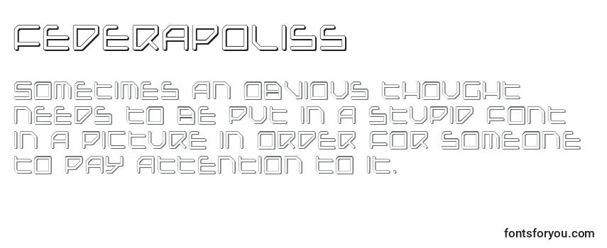 Federapoliss Font