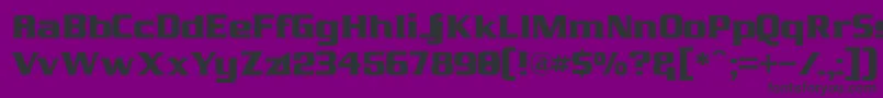 J811 Font – Black Fonts on Purple Background