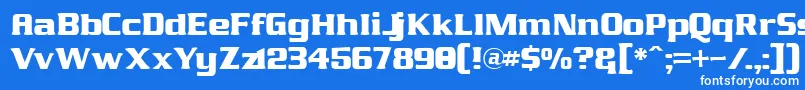 Weitere Informationen zur J811-Schriftart J811-Schriftart – Weiße Schriften auf blauem Hintergrund