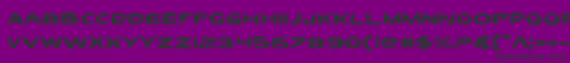 Шрифт Toontie – чёрные шрифты на фиолетовом фоне