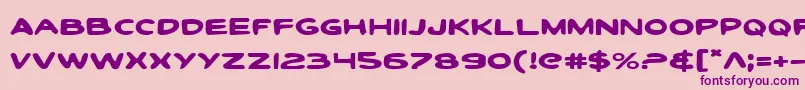 Шрифт Toontie – фиолетовые шрифты на розовом фоне