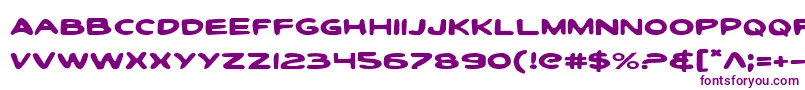 Toontie-fontti – violetit fontit valkoisella taustalla