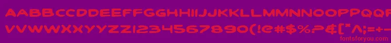 Toontie Font – Red Fonts on Purple Background