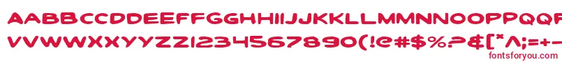 Шрифт Toontie – красные шрифты на белом фоне