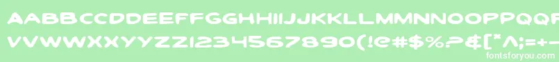 Toontie Font – White Fonts on Green Background