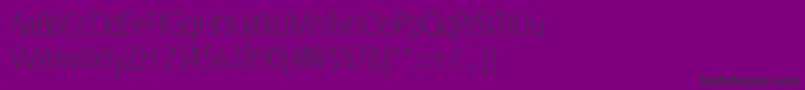 ErgoelightcondRegular Font – Black Fonts on Purple Background