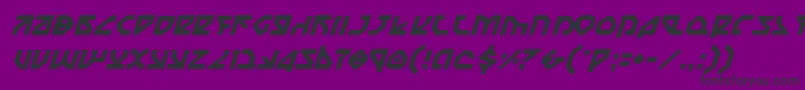 NostromoItalic Font – Black Fonts on Purple Background