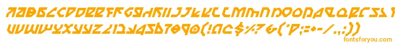 フォントNostromoItalic – オレンジのフォント