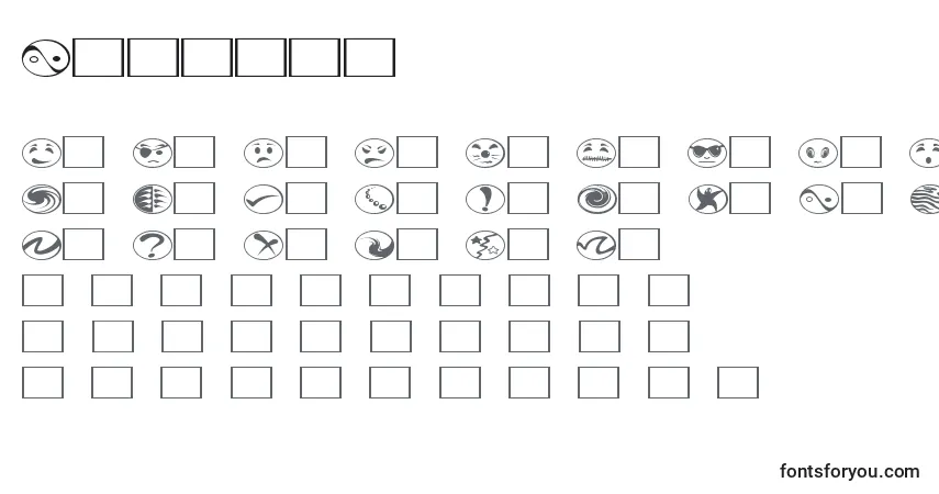 Radbats font – alphabet, numbers, special characters