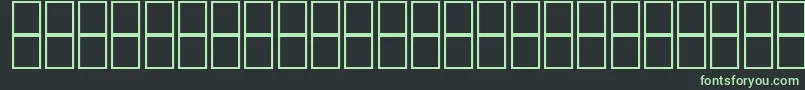Czcionka AlKharashi64 – zielone czcionki na czarnym tle