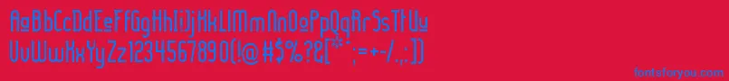 Ladyiru ffy Font – Blue Fonts on Red Background