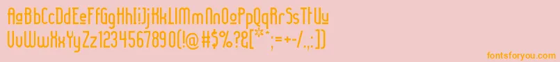 Ladyiru ffy Font – Orange Fonts on Pink Background