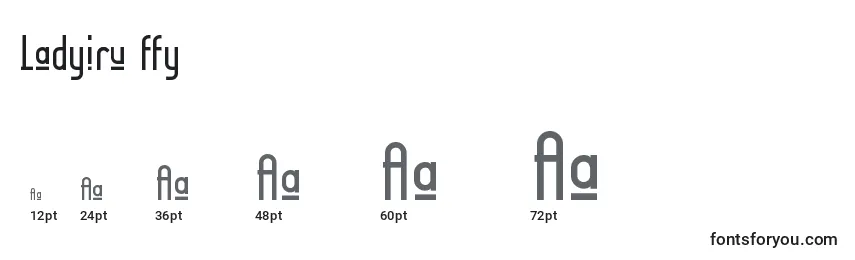 Ladyiru ffy Font Sizes