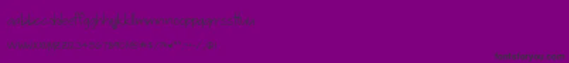 Sophmoreyear-Schriftart – Schwarze Schriften auf violettem Hintergrund