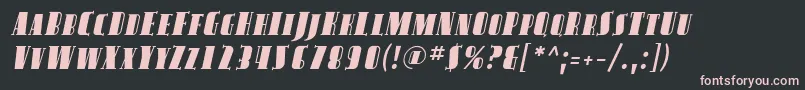 Шрифт Avond12 – розовые шрифты на чёрном фоне