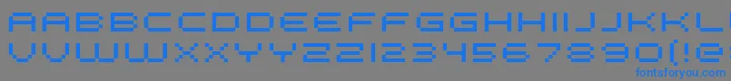 FffGalaxyExtended Font – Blue Fonts on Gray Background