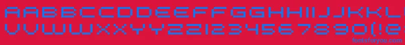 FffGalaxyExtended Font – Blue Fonts on Red Background