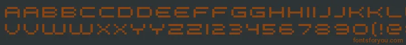 fuente FffGalaxyExtended – Fuentes Marrones Sobre Fondo Negro