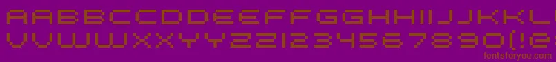 FffGalaxyExtended Font – Brown Fonts on Purple Background