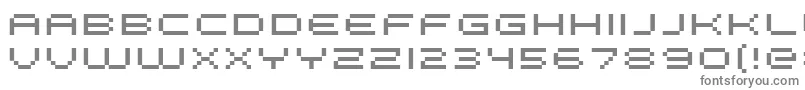 フォントFffGalaxyExtended – 白い背景に灰色の文字