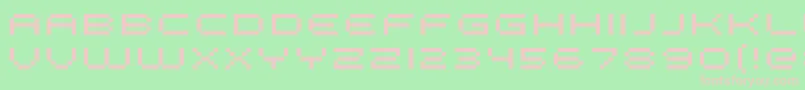 FffGalaxyExtended Font – Pink Fonts on Green Background