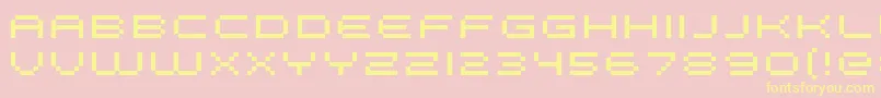 FffGalaxyExtended Font – Yellow Fonts on Pink Background