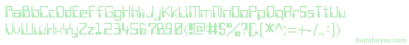 SillyconRegular Font – Green Fonts on White Background