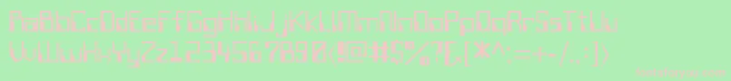 SillyconRegular Font – Pink Fonts on Green Background
