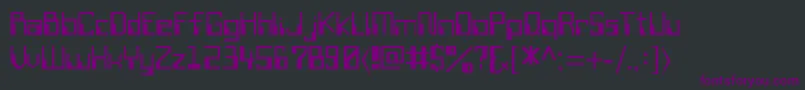 SillyconRegular Font – Purple Fonts on Black Background