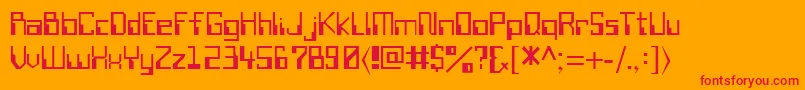 More about SillyconRegular Font SillyconRegular Font – Red Fonts on Orange Background