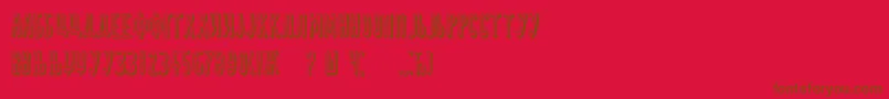 Подробнее о шрифте Delija Шрифт Delija – коричневые шрифты на красном фоне