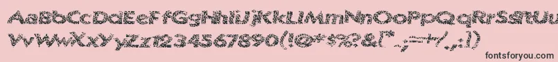 Surfshack Font – Black Fonts on Pink Background