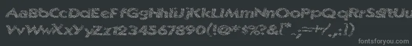 Surfshack Font – Gray Fonts on Black Background