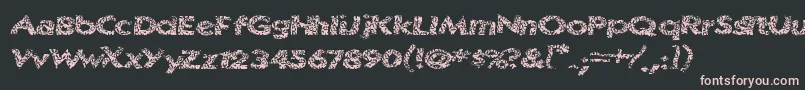 Surfshack Font – Pink Fonts on Black Background