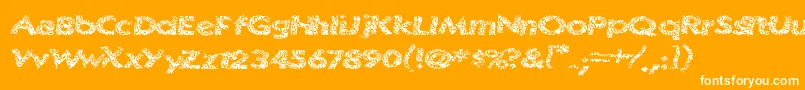 Surfshack Font – White Fonts on Orange Background