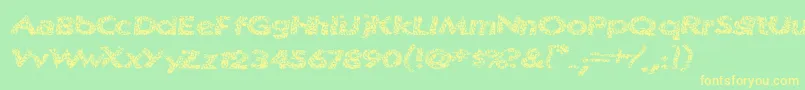 Surfshack Font – Yellow Fonts on Green Background