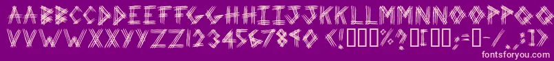 Weitere Informationen zur 3ProngTree-Schriftart 3ProngTree-Schriftart – Rosa Schriften auf violettem Hintergrund