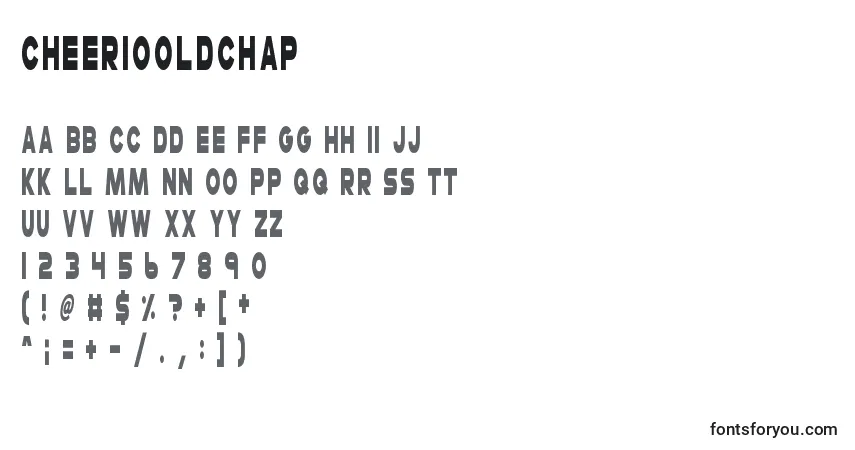 CheerioOldChap-fontti – aakkoset, numerot, erikoismerkit