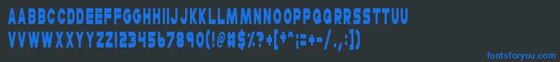 CheerioOldChap Font – Blue Fonts on Black Background