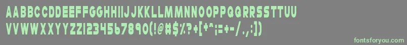 CheerioOldChap Font – Green Fonts on Gray Background