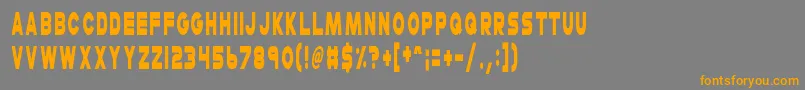 More about CheerioOldChap Font CheerioOldChap Font – Orange Fonts on Gray Background