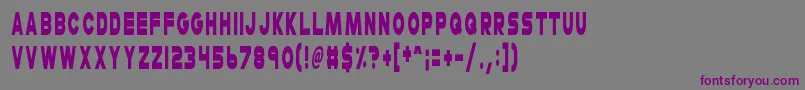 Weitere Informationen zur CheerioOldChap-Schriftart CheerioOldChap-Schriftart – Violette Schriften auf grauem Hintergrund