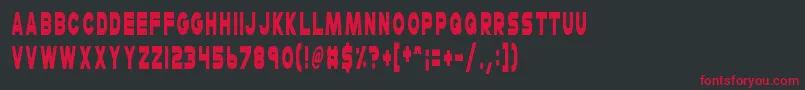 CheerioOldChap Font – Red Fonts on Black Background