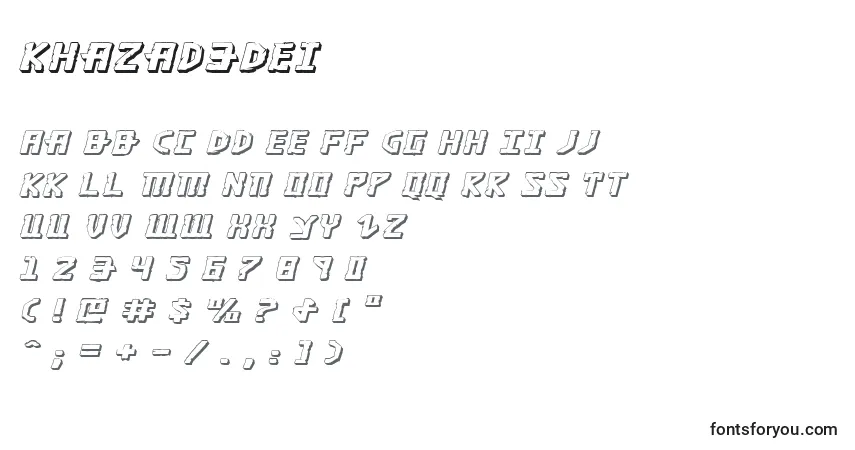 Czcionka Khazad3Dei – alfabet, cyfry, specjalne znaki