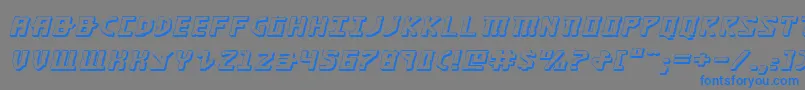 Khazad3Dei Font – Blue Fonts on Gray Background