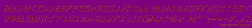 Khazad3Dei Font – Brown Fonts on Purple Background