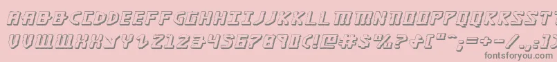 Khazad3Dei Font – Gray Fonts on Pink Background