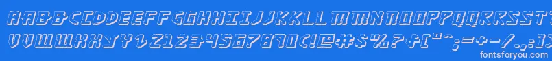 Khazad3Dei Font – Pink Fonts on Blue Background